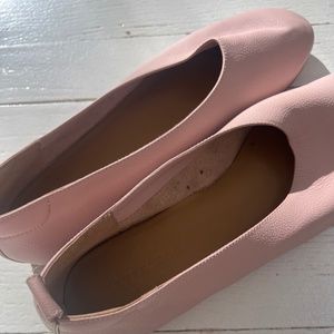 Everlane, Italian, ballet flats, pink